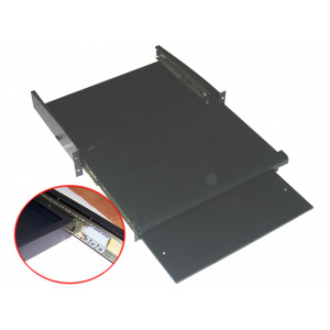 Полка для клавиатуры и мыши выдвижная фронтальная, 2U, нагрузка - 20 кг